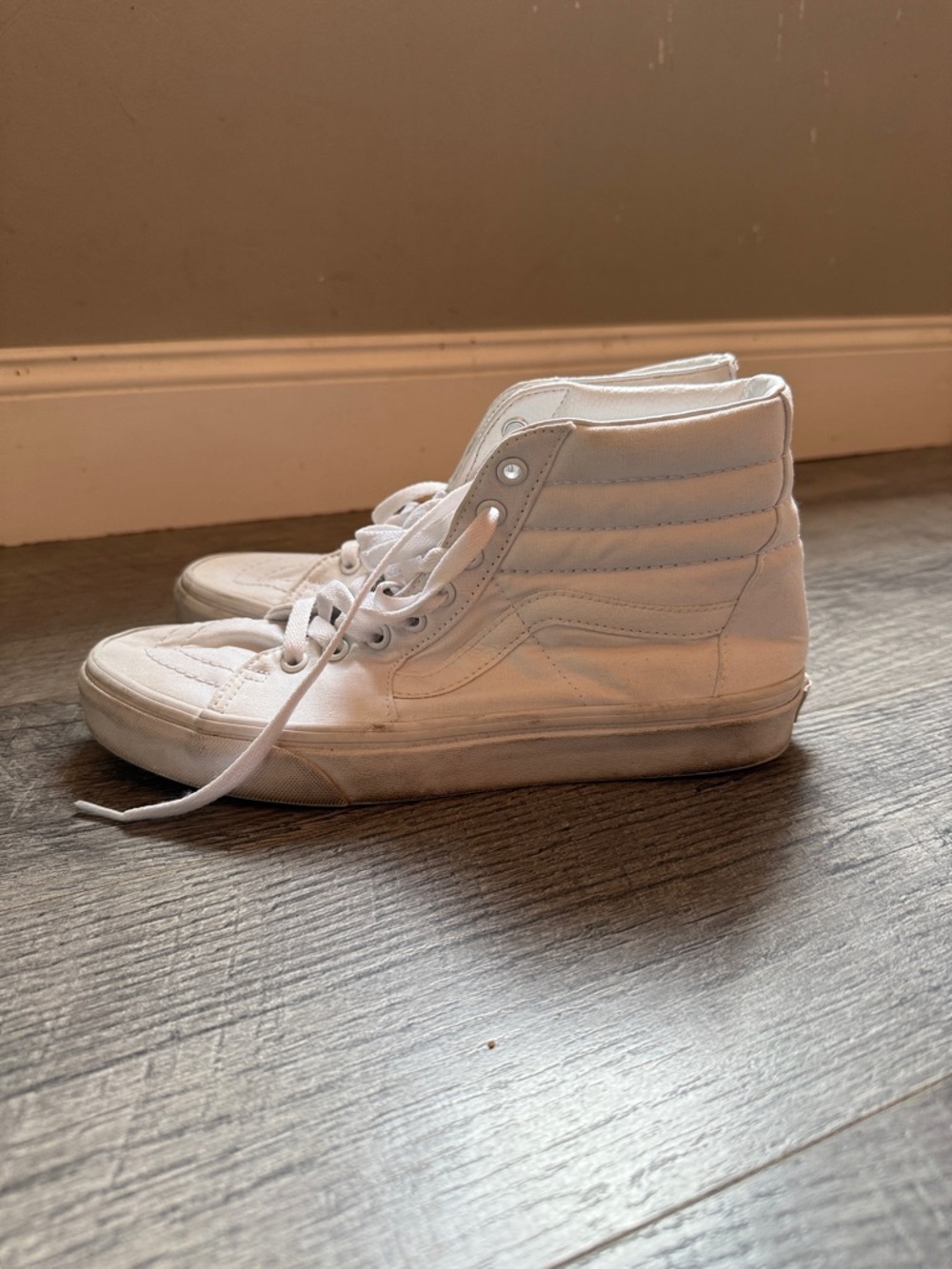 Vans White High Top Sneakers